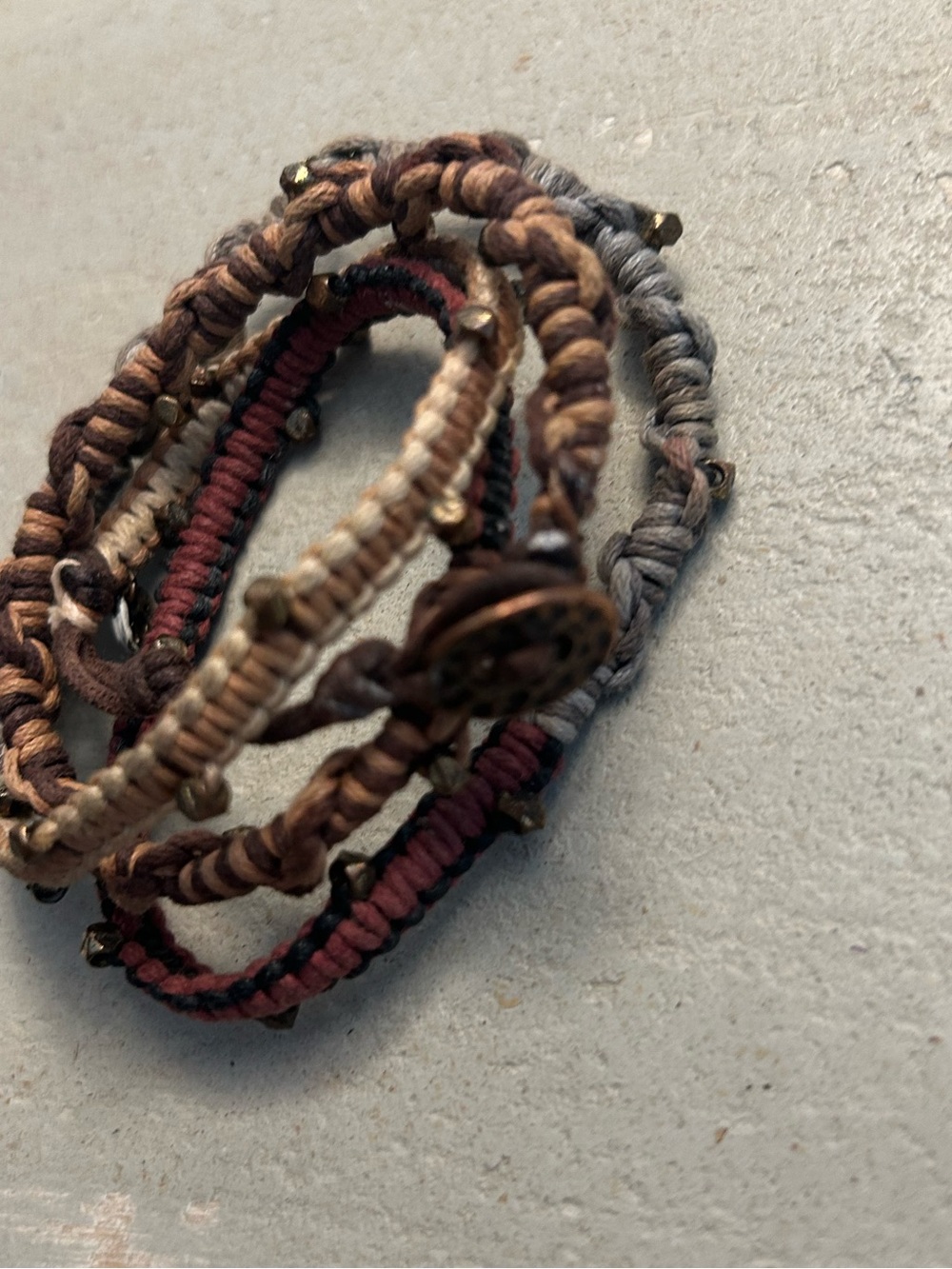 Leather Wrap Bracelet by Jeanne d’ Arc Living